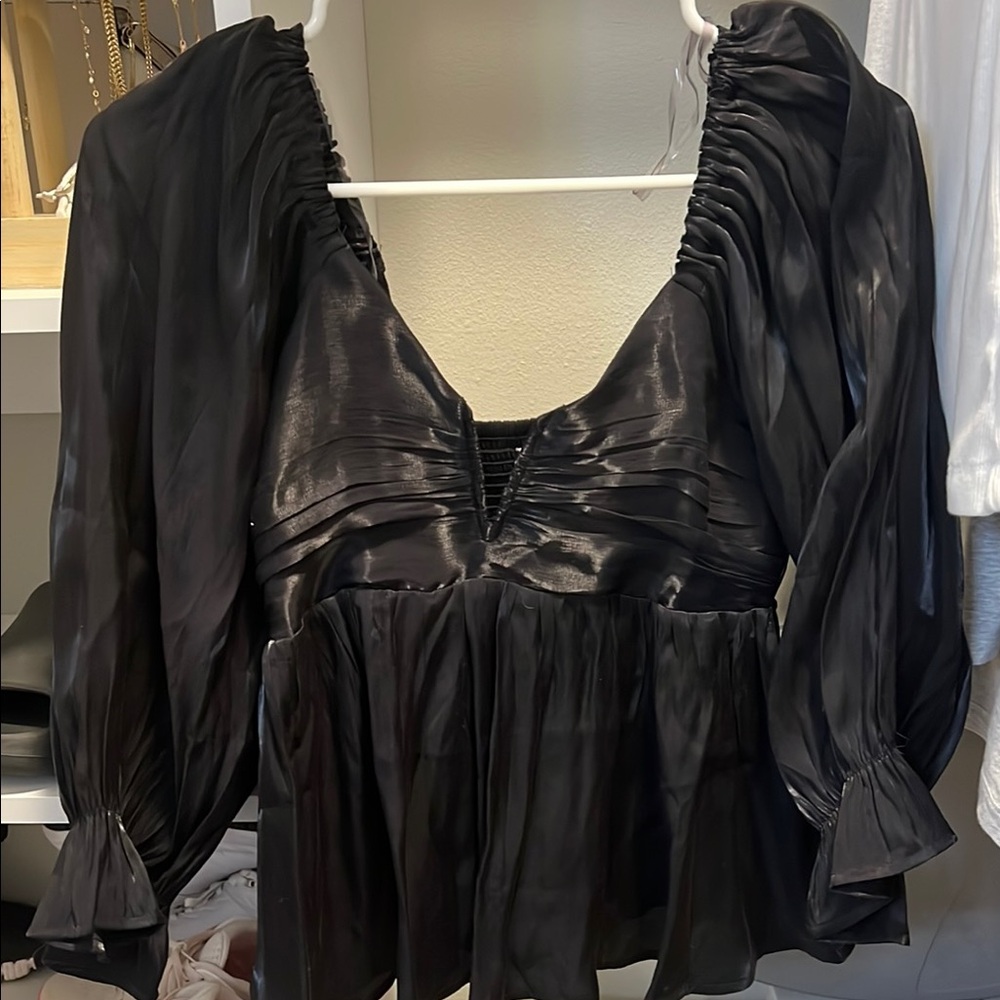 Elegant Black Women's Top